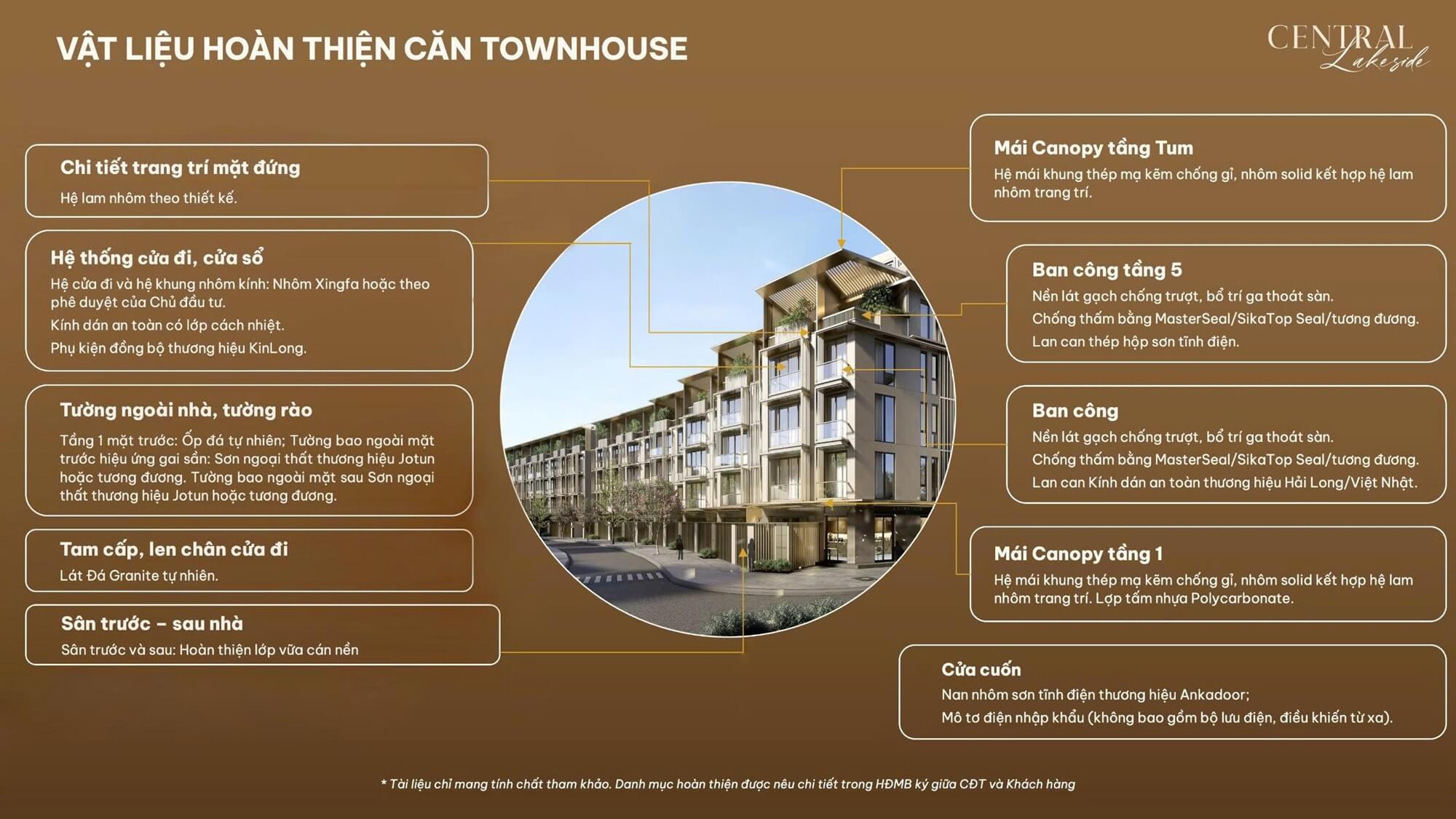 nội thất bàn giao shophouse central lakeside trung văn