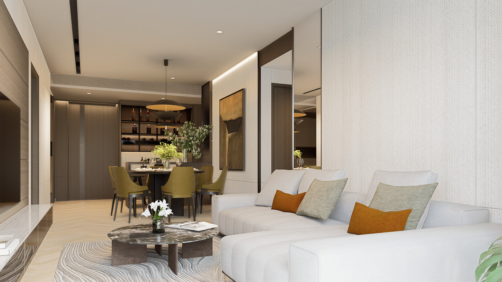nội thất căn hộ Central Lakeside Trung Văn