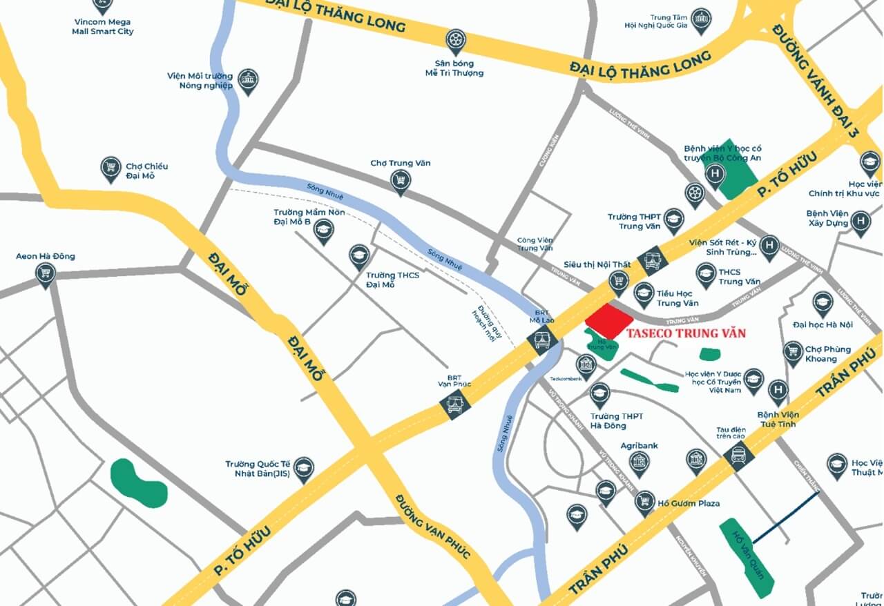 vị trí dự án Central Lakeside tố hữu