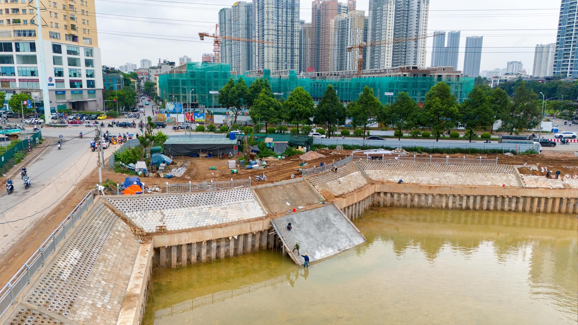 tiến độ dự án central lakeside trung văn tháng 7/2026
