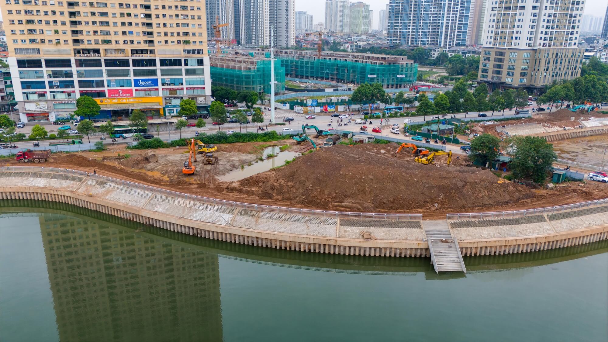 tiến độ dự án central lakeside trung văn tháng 7/2026